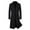 Black, variant on Olyvenn Stylish Men's Wool Blend Pea Coat Notched Collar Single Breasted Overcoat Warm Winter Trench Coat Fashion Long Suit Jackets Black 8