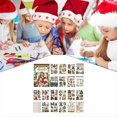 thumbnail image 4 of Scrapbooking Stickers Kit Scrapbooking Ledger Decorative Sticker Material Kit Vintage Christmas Patterns Craft Tool B,8 x PET Sticker 1 x Paper 11 x Writing Paper, 4 of 9