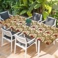 thumbnail image 2 of Brown Desert Camels Table Cloths for 8 Foot Rectangle Tables, Tropical Date Coconut Trees Cords Leaves Patio Waterproof Elastic Fitted Tablecloths, Washable Rectangular Table Cover for Camping, 2 of 8