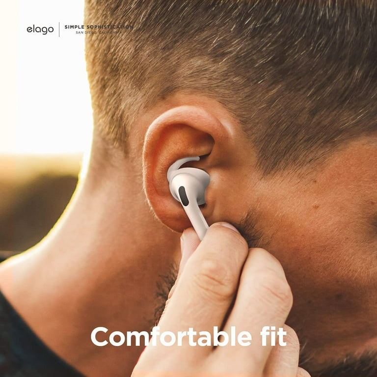 elago AirPods Pro Ear Hooks Designed for Apple AirPods Pro and Designed for AirPods  1 & 2 (White) [US Patent Registered] : : Electronics