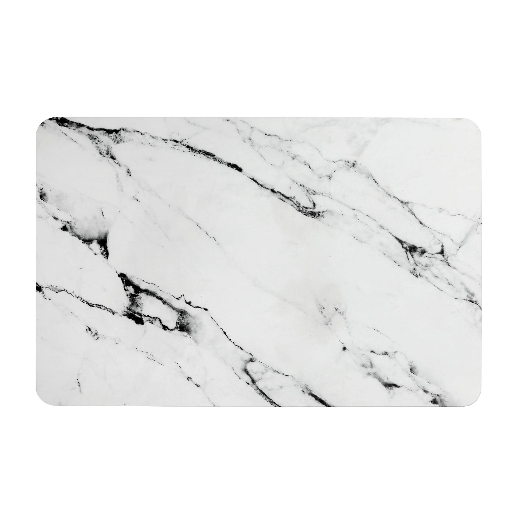 SlipX Solutions Quick-Dry Absorbent Non-Slip Bath Mat Made of Diatomaceous Earth (Eco-Friendly Stone Floor Mat, 18” x 14”) (Marble)