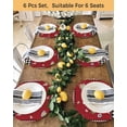 thumbnail image 4 of 15 Inch Round Placemats Set of 4, Red Vintage Gnomes Non Slip Heat Insulation PP Table Mats, Black Checkered Retro Art Washable Place Mats for Kitchen Dining Party Table Decor, 4 of 7