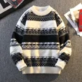 thumbnail image 3 of Suéter grueso y cálido para hombre, jersey de lujo de primera calidad, estampado a la moda, para otoño e invierno, talla 4XL-M, 3 of 5