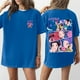 thumbnail image 1 of Pop cazadora para niña Demon Hunters Boys Girls Fashion Round-Neck Group Panels T Shirt （Blue）, 1 of 4