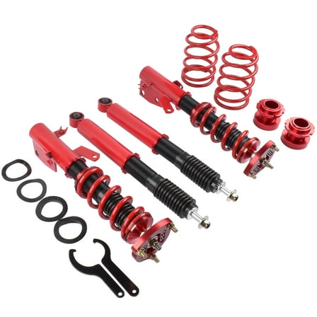 GELUOXI Coilover Suspension Kit for Honda Civic 2012-2015, Acura ILX 2013-2016 Adj. Height Red