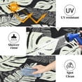 thumbnail image 2 of Tzou Waterproof Reversible Outdoor Rug 9 x 18ft Tropical Palm Design, Portable Camping Mat w/Carry Bag & Stakes, 2 of 9