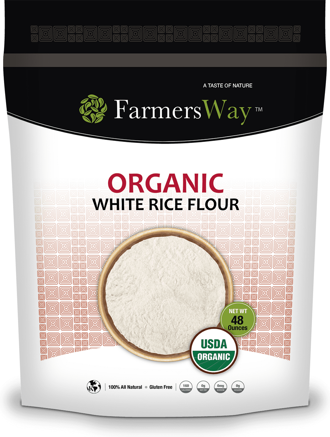 Farmers Way 48oz Organic White Rice Flour