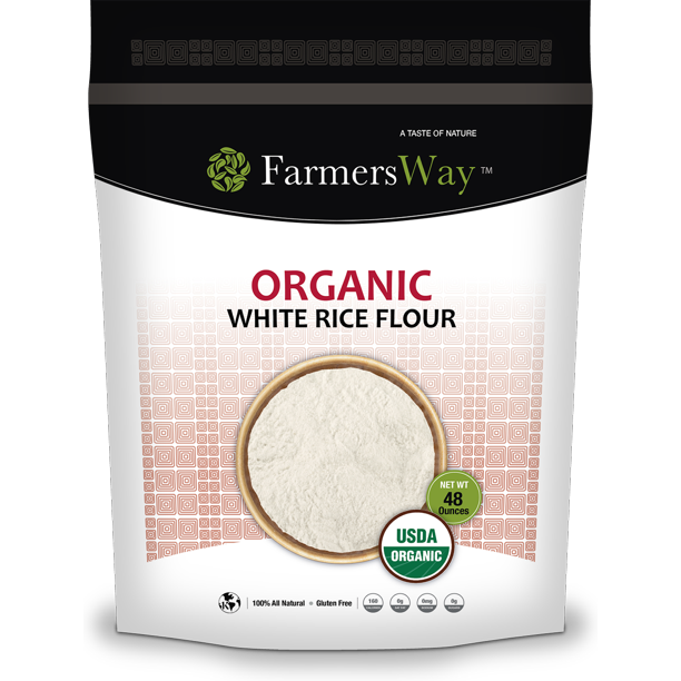 Farmers Way 48oz Organic White Rice Flour