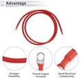 thumbnail image 4 of Unique Bargains 1 Pc 4 AWG Gauge 6FT Copper Battery Inverter Cable 3/8" Lug Universal Red, 4 of 7