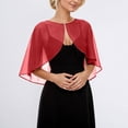 thumbnail image 2 of HJYCHN Hair Scarf Elegant Long Layer Bridal Wrap Shawl Cover up Evening Party Sun Scarf Scarves Poncho Shawl Red_002 One Size, 2 of 5
