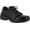 Black Leather/Black, variant on Easy Works by Easy Street Pepper Women's Slip Resistant Oxford Work Shoe