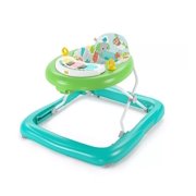 Bright Starts Tiny Trek Walker - Jungle Vines, 2-in-1 Walker, Easy-Fold Frame for Storage, Ages 6-12 Months