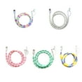 thumbnail image 4 of bedienty 1m Beaded Phone Cable 2 In 1 USB Charger Cable Usb Totype C Fast Charging USB Charger Cable 2 In 1 Yellow+Blue+violet, 4 of 5