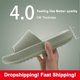 thumbnail image 2 of Zapatillas de casa antideslizantes, chanclas para mujer, sandalias de moda para mujer, suela blanda de EVA, toboganes para interiores, plataforma gruesa, zapatilla Simple en la nube Tan Jianjun unisex, 2 of 2