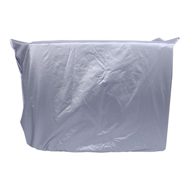 Funda Protectora Para Aire Acondicionado Exterior - Impermeable, Antipolvo, Antinieve, Tamaño 80 Cm, Color Plateado