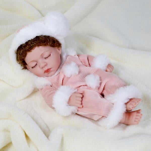Reborn Baby Dolls Girls Silicone Full Body Lifelike Reborn Dolls S. Realistic baby doll toy.