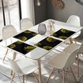 thumbnail image 4 of Placemats Set of 4, Yellow Rose Place Mats Vintage Flower Garden Tablemats Washable Placemat Table Decoration for Kitchen Table Dinner Party Home Decor Indoor Outdoor 13x19 Inch, 4 of 9