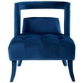 thumbnail image 5 of Modway Honor Performance Velvet Upholstered Arm Chair in Navy (Set of 2), 5 of 7