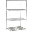 thumbnail image 4 of Nexel Poly-Z-Brite, 4 Tier, Wire Shelving Unit, 1 Heavy Duty Shelf, 60"W x 24"D x 63"H, 4 of 4