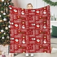 thumbnail image 4 of Nkmbld Christmas Fleece Throw Blanket Flannel Plush Blanket, Holiday Theme Home Decor Fuzzy Warm and Cozy Throws for Winter Bedding, Couch and Gifts, 4 of 8