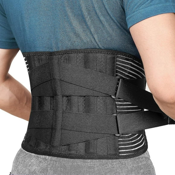 MBack Braces For Lower Back Pain Relief With 6 Stays, Breathable Back Support Belt For Men/women For Work , Anti-skid Lumbar Support Belt With 16-hole