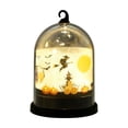 thumbnail image 2 of Halloween Pumpkin Light Decorations LED Candle Lamp Night Light Ornaments Party Home Tabletop Centerpiece Battery Operated Jack O Lantern Glow-in-the-Dark (B), 2 of 6