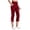 Wine, variant on Bloomae Capri Pants for Women Bootcut Yoga Pants with Pockets High Waisted Side Slit Flare Athletic Workout Leggings Casual Work Pants Gray XXL
