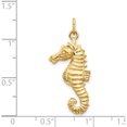 thumbnail image 5 of 14K Yellow Gold Seahorse Charm (32 X 13) Made In United States c1187, 5 of 6