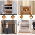 thumbnail image 4 of Magic Gate for Dogs, Pet Safety Guard Mesh Dog Gate, Portable Folding Pet Safety Fence Child's Safety Gates Install Anywhere for Hall Doorway and Stair, 4 of 7