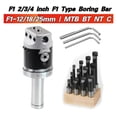 thumbnail image 2 of F1 2/3/4 Inch 50/75/100mm F1 Type Boring Head 12/18/25mm Lathe Boring Bar Milling Holder For Milling Machine Tools + Hex Wrenche, 2 of 7