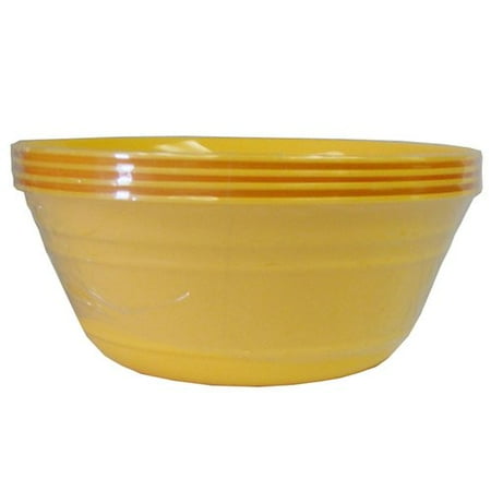 Mainstays Summer Liberty 22 oz Bowl, 4pk, Yellow