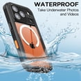 thumbnail image 2 of Magnetic for iPhone 17 Pro Max Case Waterproof, Built in Screen Protector & Camera Protection, [Compatible with MagSafe] Full Body Dustproof Heavy Duty Rugged Phone Case 6.9'', 2 of 9