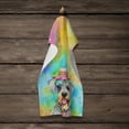 thumbnail image 4 of Carolines Treasures DAC2554KTWL 25 x 15 in. Schnauzer Hippie Dawg 100 Percent Cotton Kitchen Towel, 4 of 5