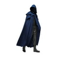 thumbnail image 1 of Cape à Capuche Unisexe Hommes Femmes Solide Longue Cape Costumes de Rôle Manteau Rétro Médiéval Gothique Accessoires de Fête, 1 of 7