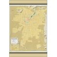 thumbnail image 1 of 24"x36" Gallery Poster, cia map of Greater Santiago chili 1987, 1 of 1