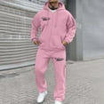 thumbnail image 2 of Men's Outfits Sets Suits Print Zip Up Hoodie Jogger Set Casual Outfit Two Piece Street, 2 of 4