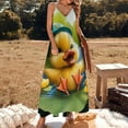 thumbnail image 2 of Fun And Playful Duck Sleeveless Dress Woman Fashion Long Dresses Women's Summer Suit Dress Summer 2025 Women, 2 of 7
