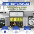 thumbnail image 3 of 3-Drawer Metal Tool Cabinet on Wheels – Heavy Duty Storage for Garage, Office & Home, Black/Gray, 3 of 11