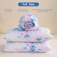 thumbnail image 2 of Floral Printed Sheet Set King Soft Microfiber Botanical Bed Sheets Extra Deep Pocket Pieces, 2 of 8