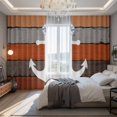thumbnail image 2 of Nautical Anchor Blackout Curtains for Bedroom/Living Room, Pinch Pleated Black Out Curtains, Vintage Orange Brown Wooden Grain Room Darkening Window Drapes with Hooks 2 Panels, 59"x70", 2 of 8