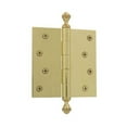 thumbnail image 2 of Grandeur 809002 Solid Brass 4 X 4" Plain Bearing Square Corner Mortise Door Hinge - Brass, 2 of 7