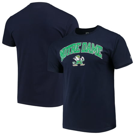 Irish Notre Dame Soccer Ball - Men's Russell Navy Notre Dame Fighting Irish Crew Core Print T-Shirt