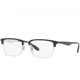 thumbnail image 1 of Ray-Ban RB6397-2932 Plata con armazones de anteojos rectangulares de metal negro Ray-Ban RB6397-2932, 1 of 1