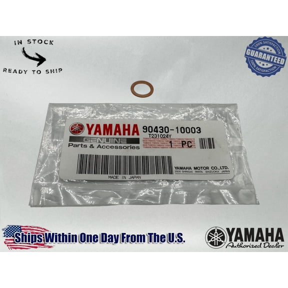Yamaha Genuine OEM Authentic Gasket 90430-10003-00