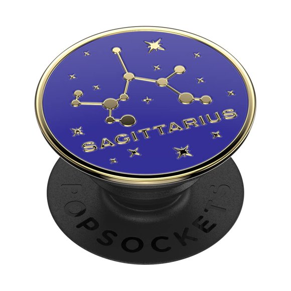 Empuñadura para teléfono PopSockets PopGrip esmaltada, diseño de sagitario