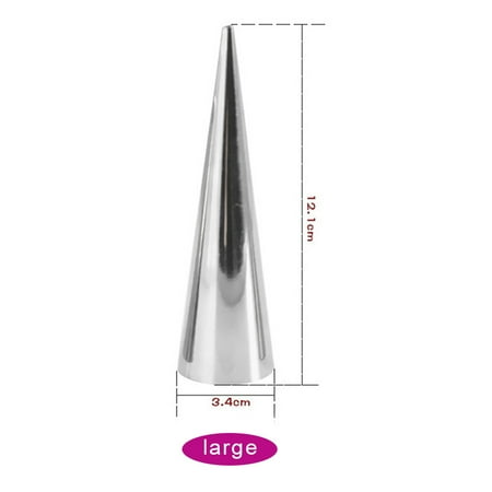 - 3Pcs Stainless Steel Spiral Baked Croissants DIY Horn Baking Cake Mold For Cream Chocolate New