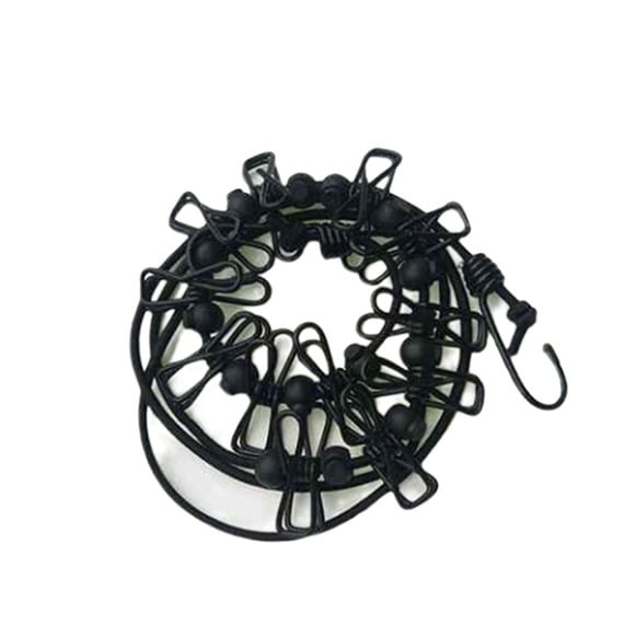 Advancent Tendedero portátil con ganchos, cuerda para ropa, calcetines, tendedero, línea colgante para negocios al aire libre, Camping, viajes Almacenamiento y organización del hogar Negro Advancent HA066441-03