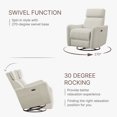 CHITA Power Swivel Glider Recliner Nursing Chair Recliner with USB