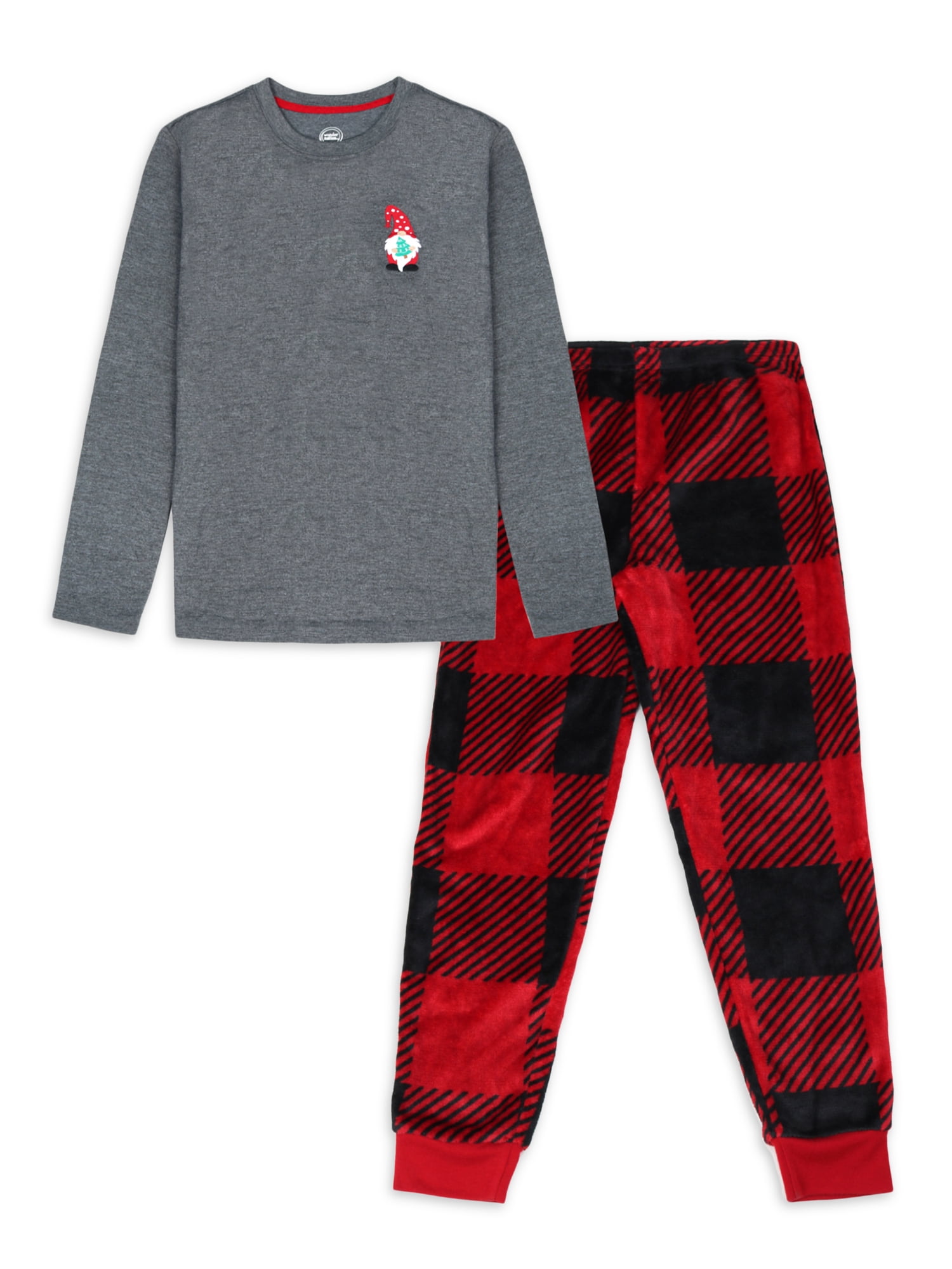 Holiday Time Brandclub Holiday Time Boys Christmas Gnomes Pajamas Set 2 Pack Sizes 4 18 Husky