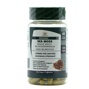 Botanical Prime Sea Moss Capsules-100% Vegan-2650 mg with Bladderwrack, Burdock & Turmeric- Supports Thyroid function, Digestion health & Immune system-120 Counts-Made in USA